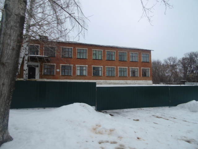 Территория школы зимой